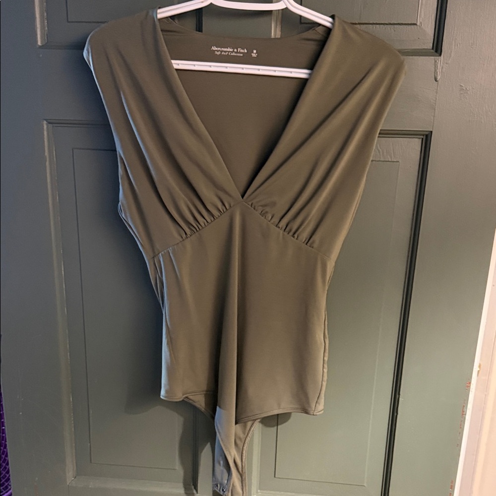 Abercrombie & Fitch Olive Bodysuit
